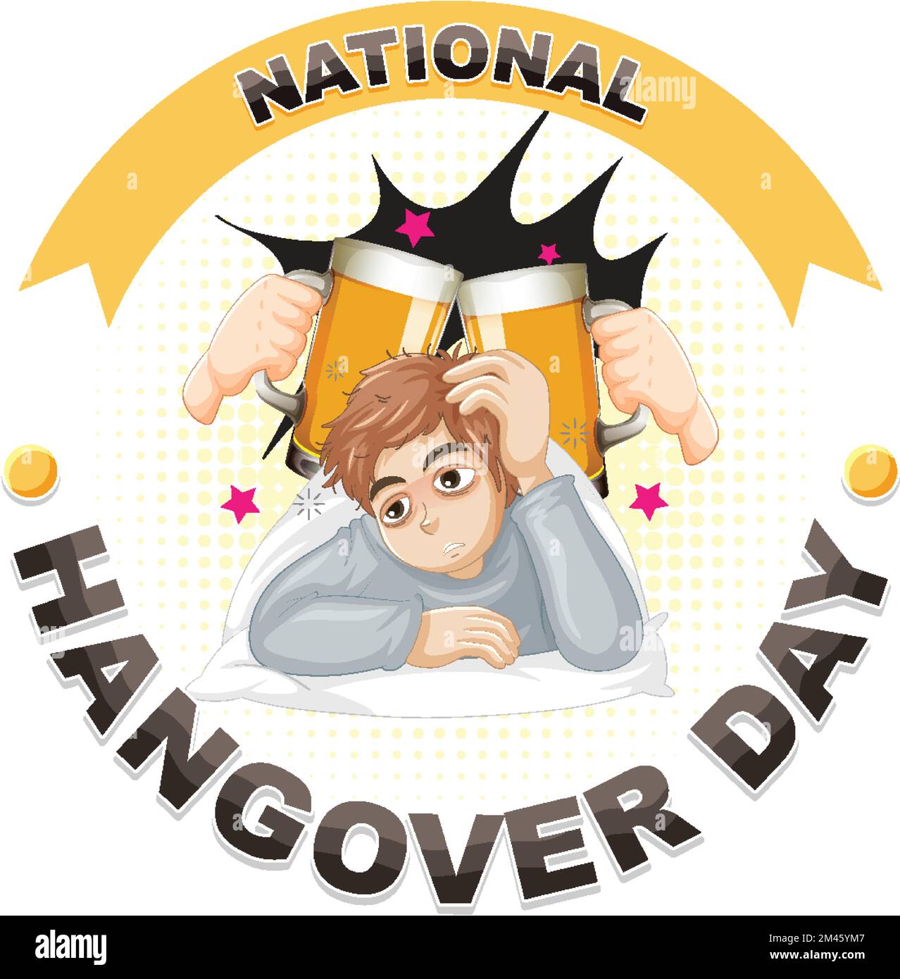 Happy National Hangover Day illustration Stock Vector Image & Art Alamy