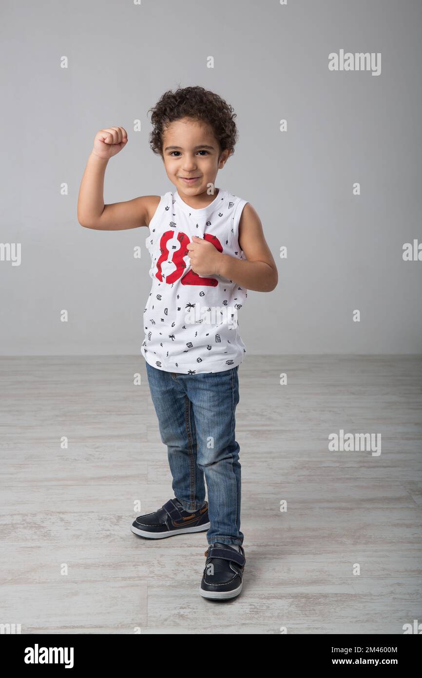 Portrait of an expat arab boy Stock Photo - Alamy