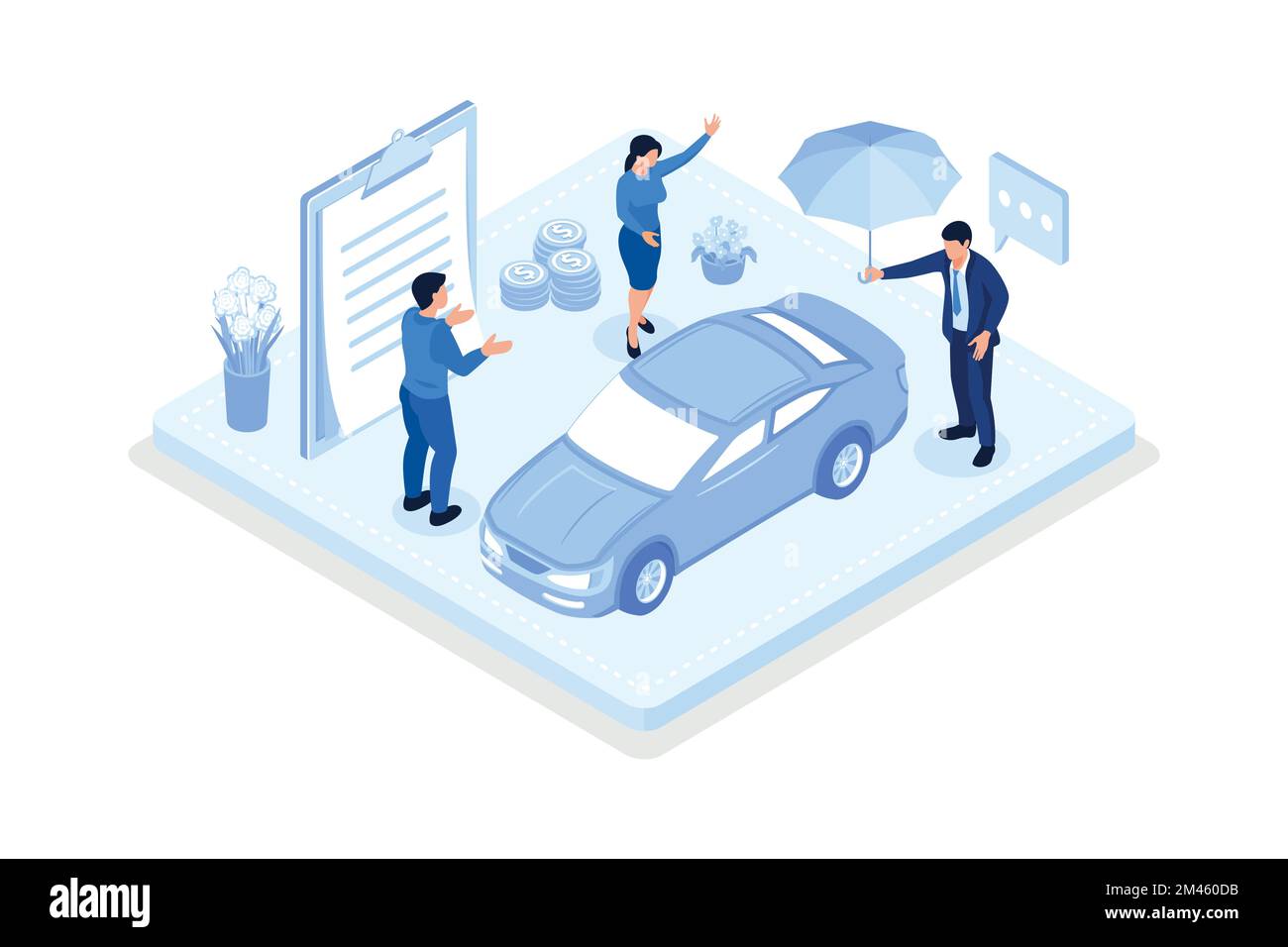 Auto insurance, Car safety, assistance and protection concept