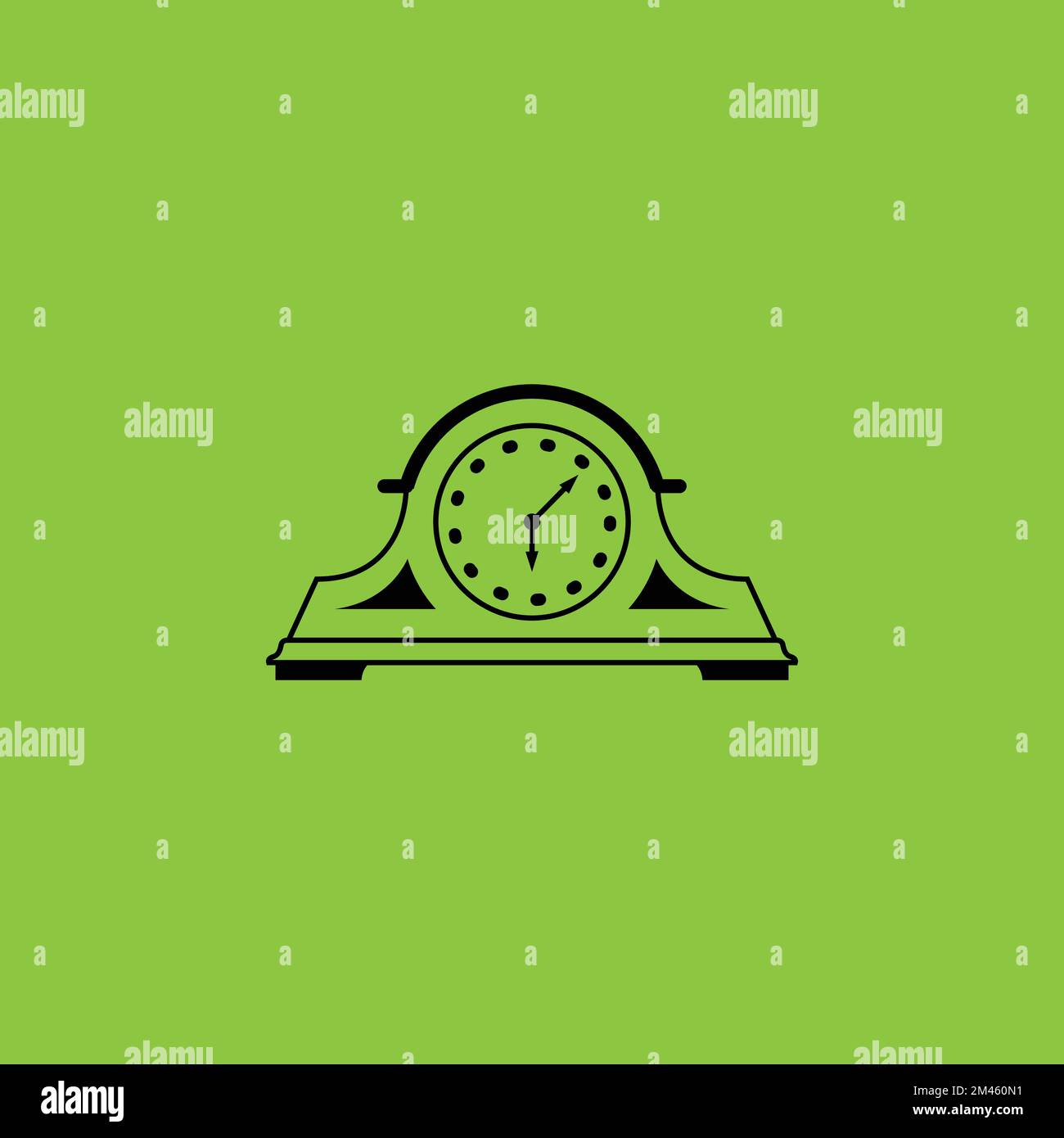 Antique Clock icon isolated. Antique Concept. Stock Vector