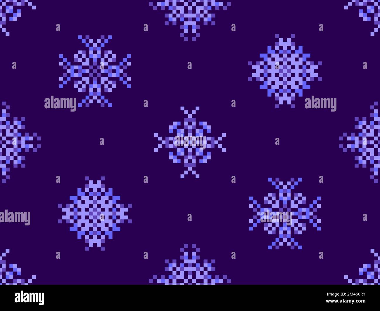 Pixel art snowfall hi-res stock photography and images - Alamy