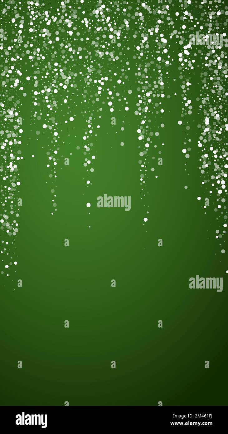 Magic falling snow christmas background. Subtle flying snow flakes and