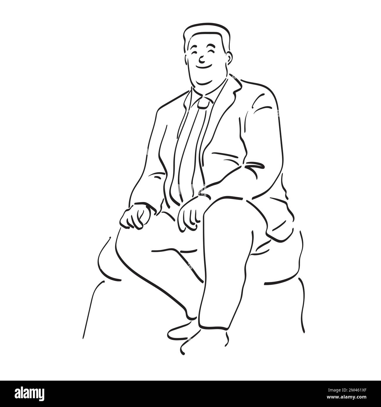 fat-businessman-belly-hand-stock-vector-images-alamy