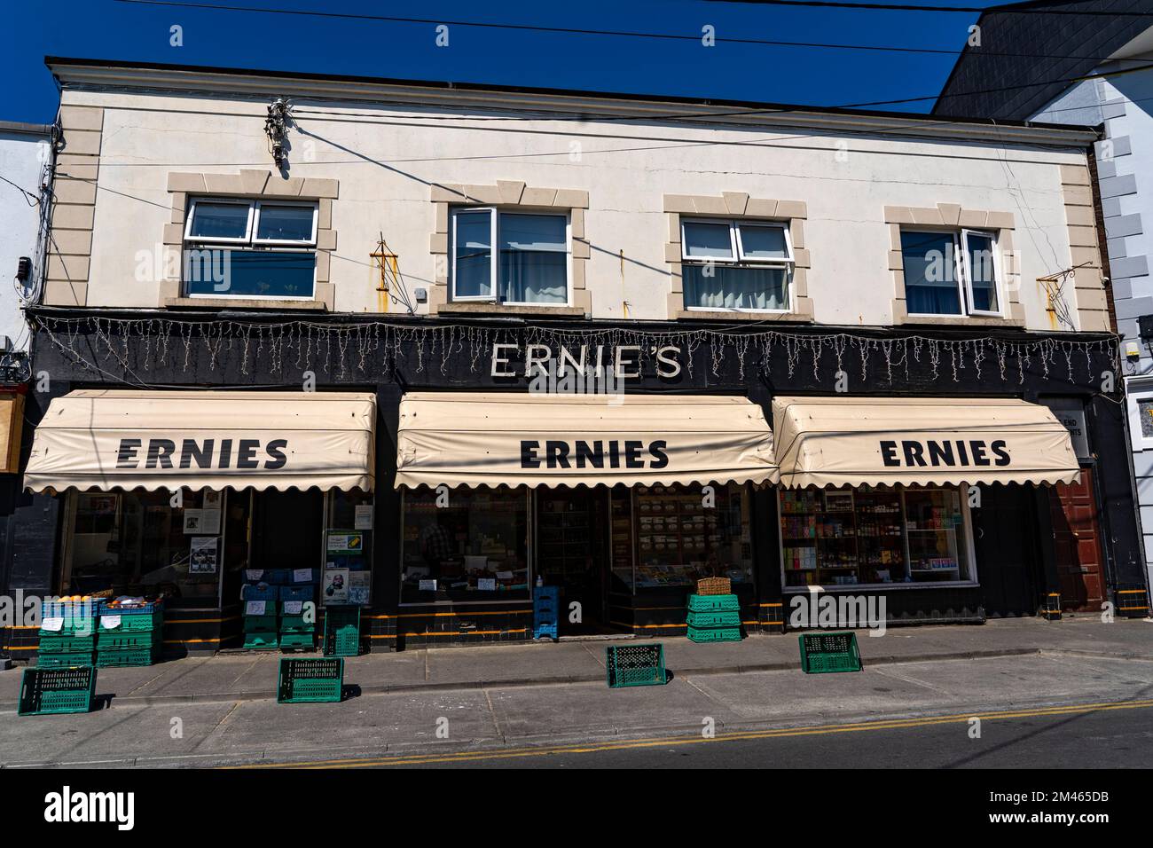 Ernie's supermarket, the Westend, Galway City, Ireland. Galway's upcoming Westend neiighbourhood, centred on William Street and Sea Road, Galway. Stock Photo