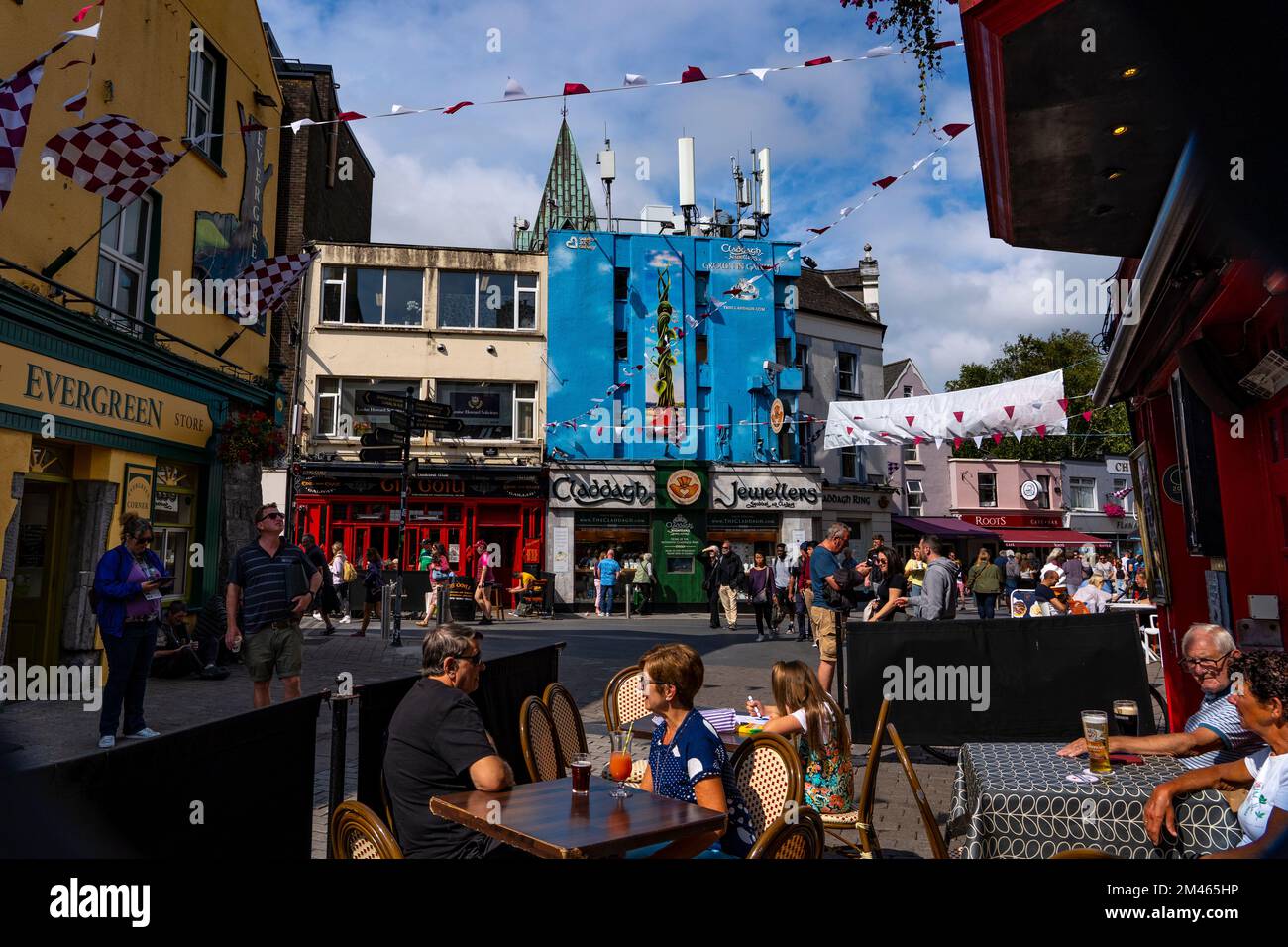 High Street and Shop Street, Galway City, Ireland Stock Photo Alamy