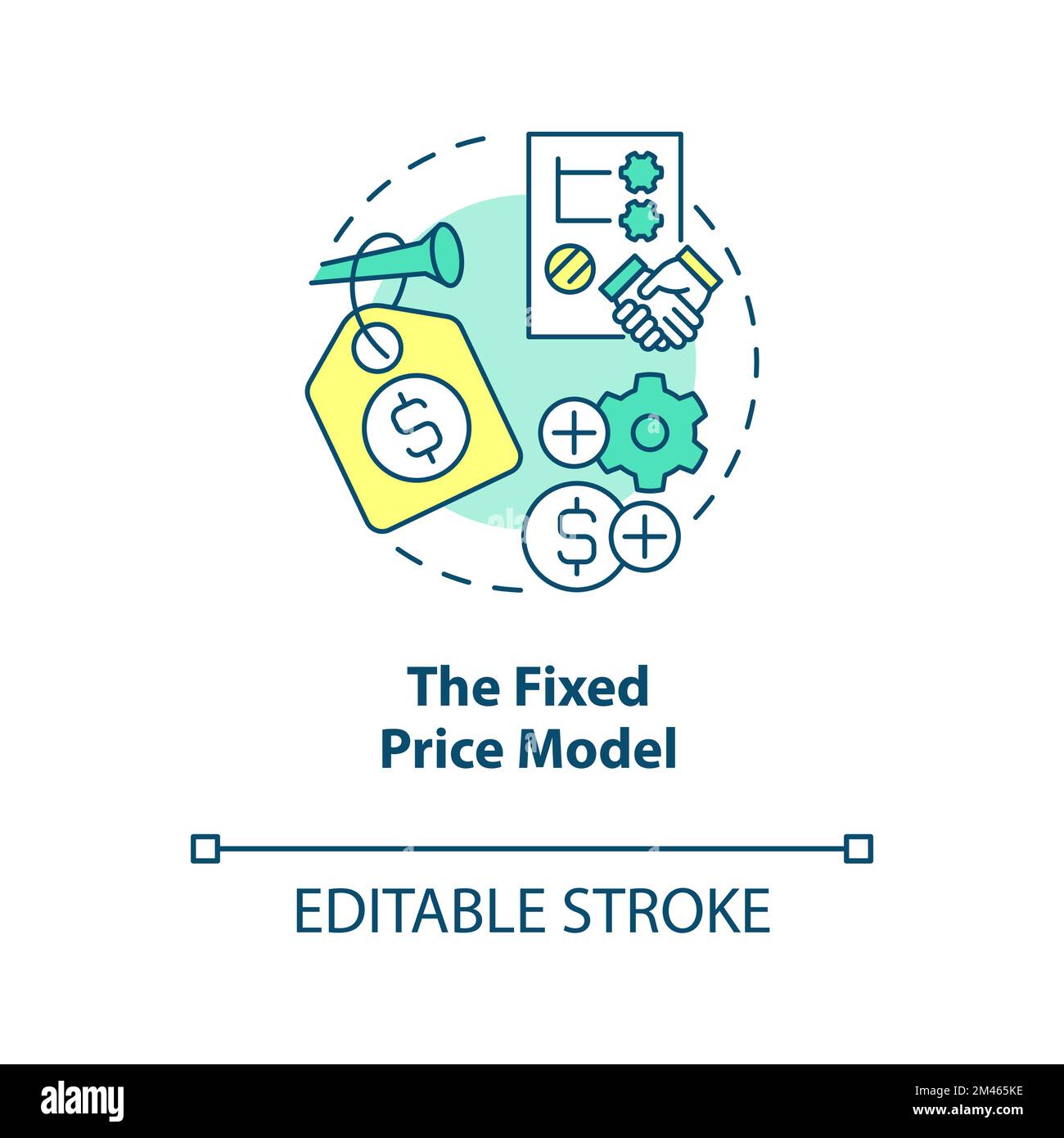 Fixed price model concept icon Stock Vector Image & Art Alamy