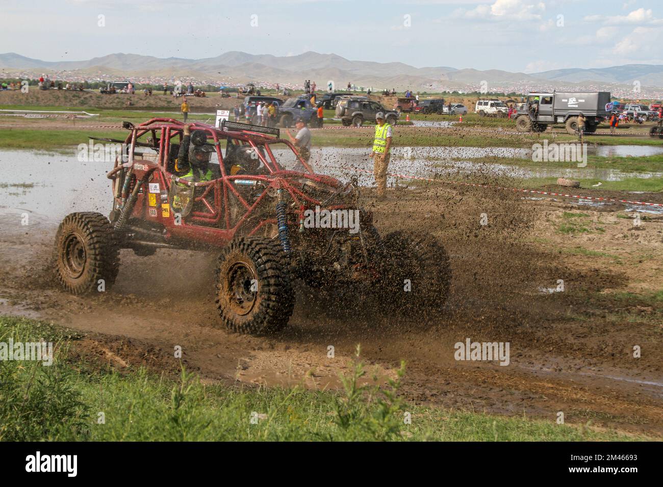 Mongolian offroad race Stock Photo Alamy