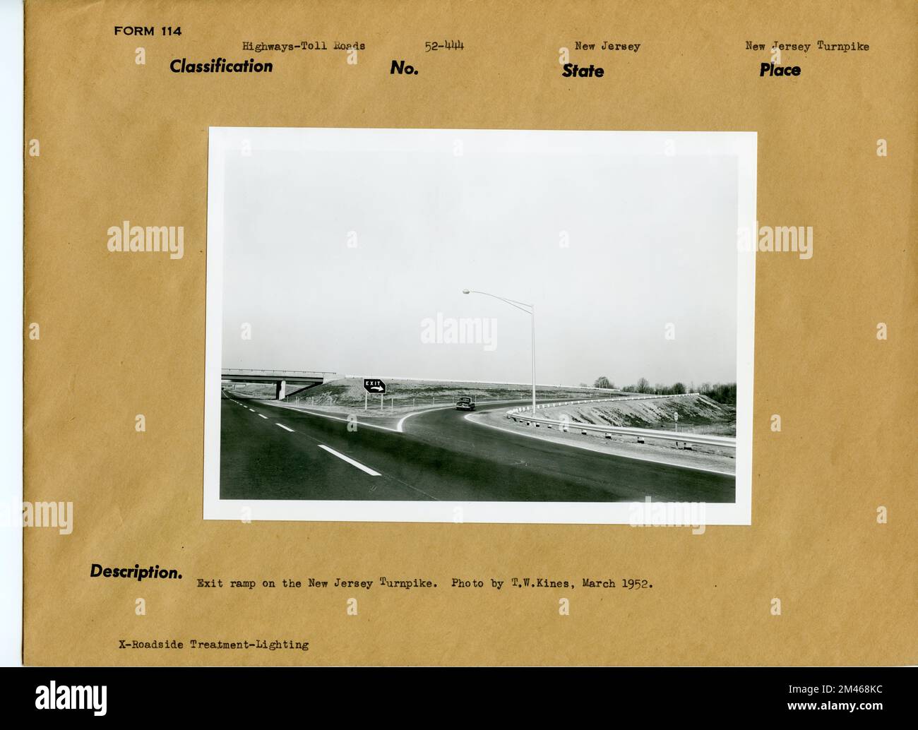 New Jersey Turnpike Ramps. Original caption Exit ramp on the New Jersey Turnpike. Photo by T. W