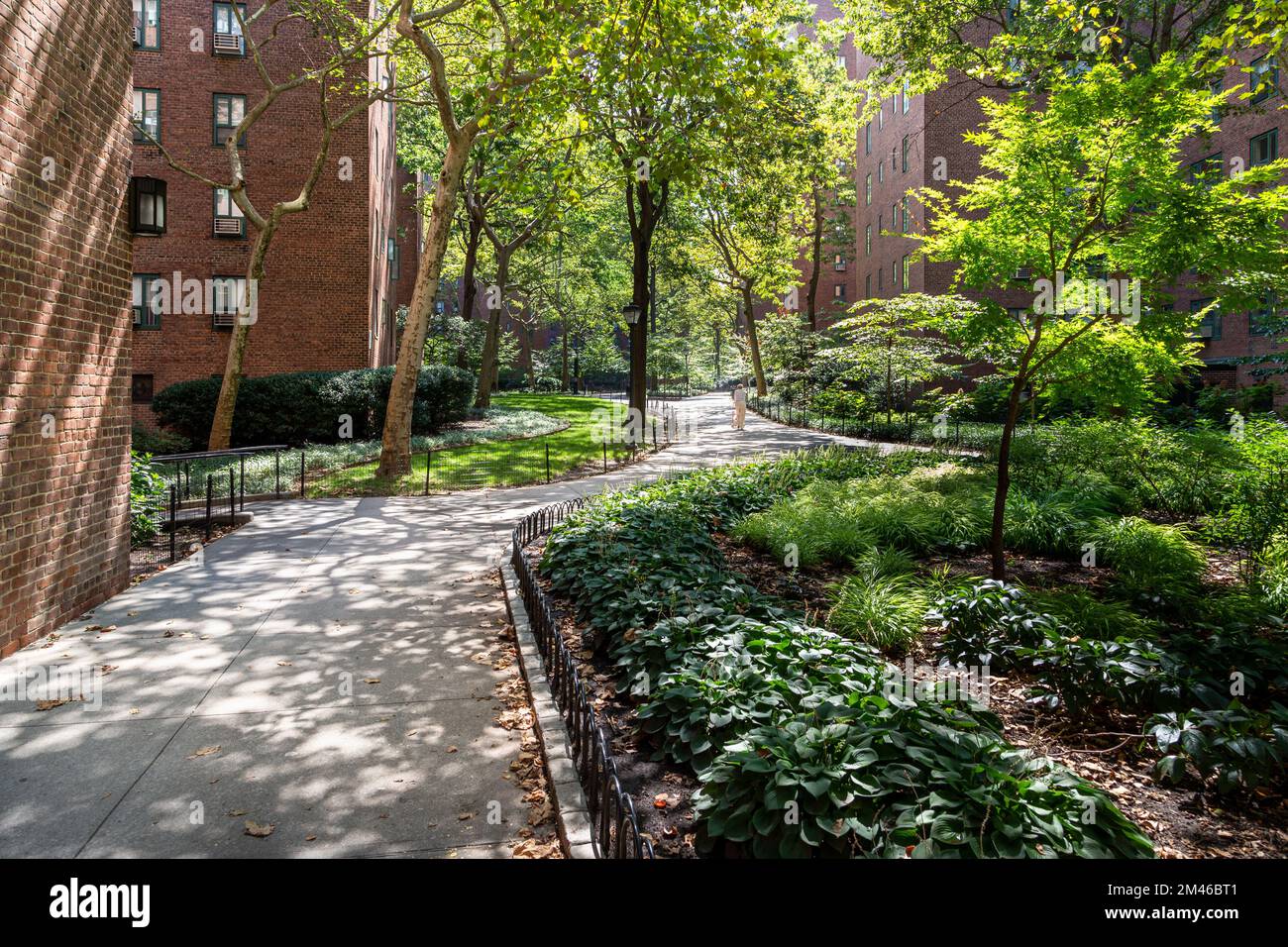 Public spaces of Stuyvesant Town, a large residential development on