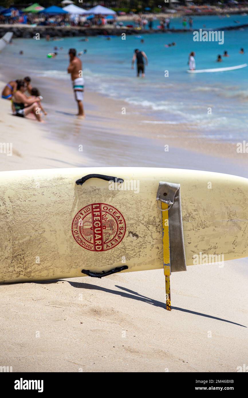 Lifeguard waikiki beach oahu hawaii hires stock photography and images Alamy