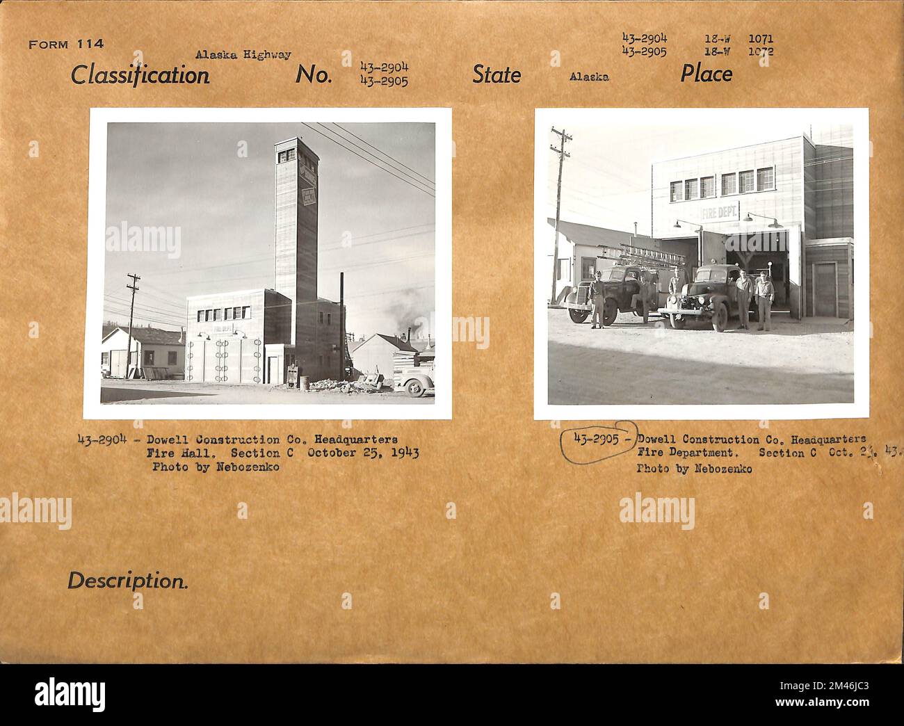 Dowell Construction Company. Original caption 432904Dowell