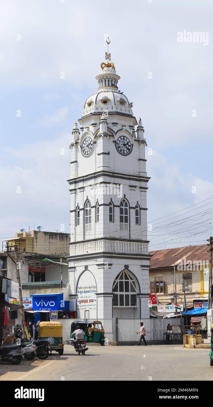 INDIA, GUJARAT, SIDHPUR, September 2022, View of Clock Tower Stock