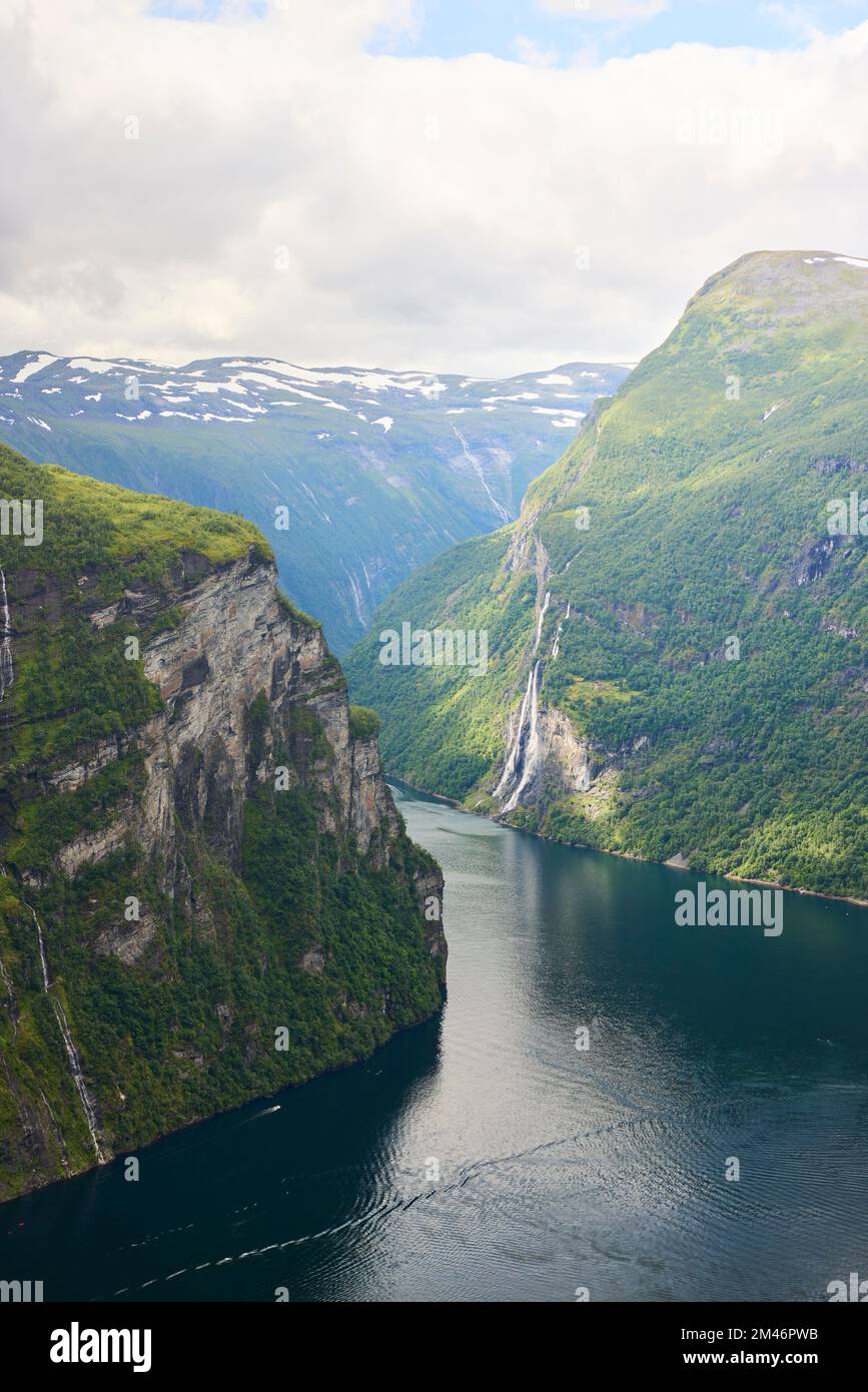 View of fjords Stock Photo - Alamy