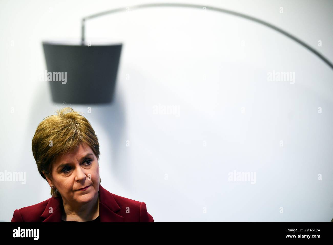 Scotland's First Minister Nicola Sturgeon during her visit to the Wise