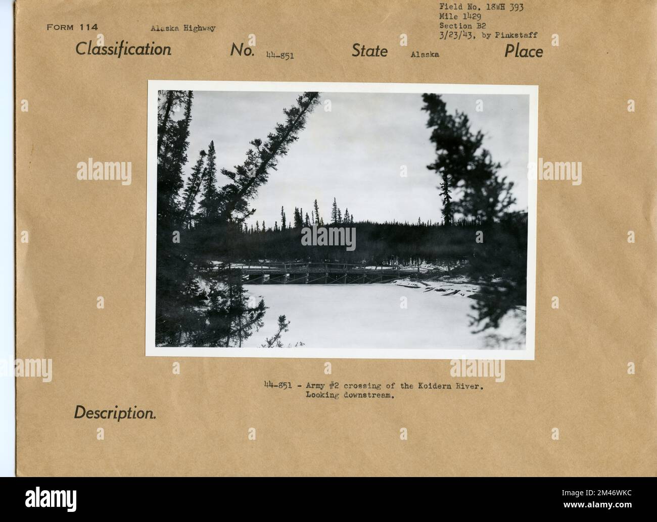 Downstream Photo Army #2 Crossing of the Koidern River. Original caption: Army #2 ...