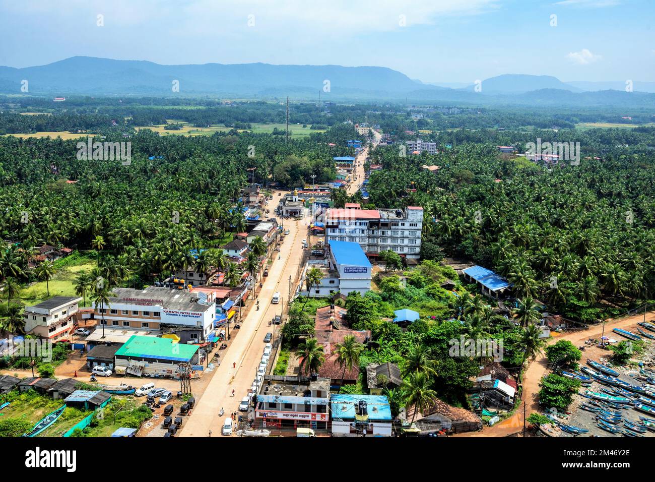 Murdeshwar town, Uttara Kannada district, Karnataka, India Stock Photo