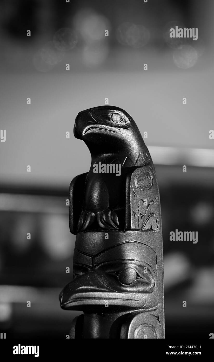 Tlingit totem Black and White Stock Photos & Images - Alamy