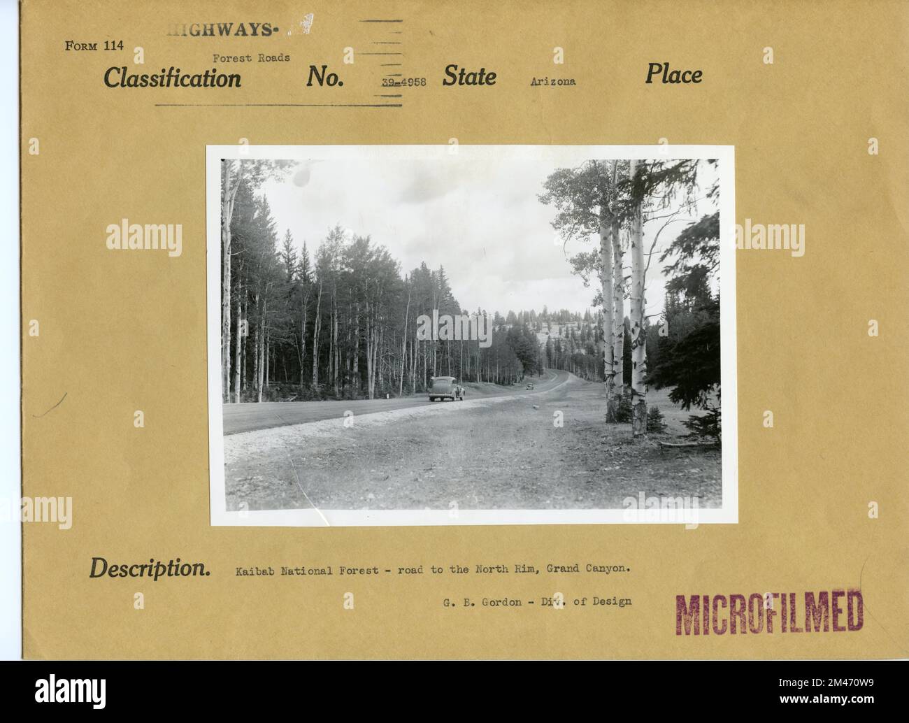 Kaibab National Forest- Road to the North Rim, Grand Canyon. Original ...