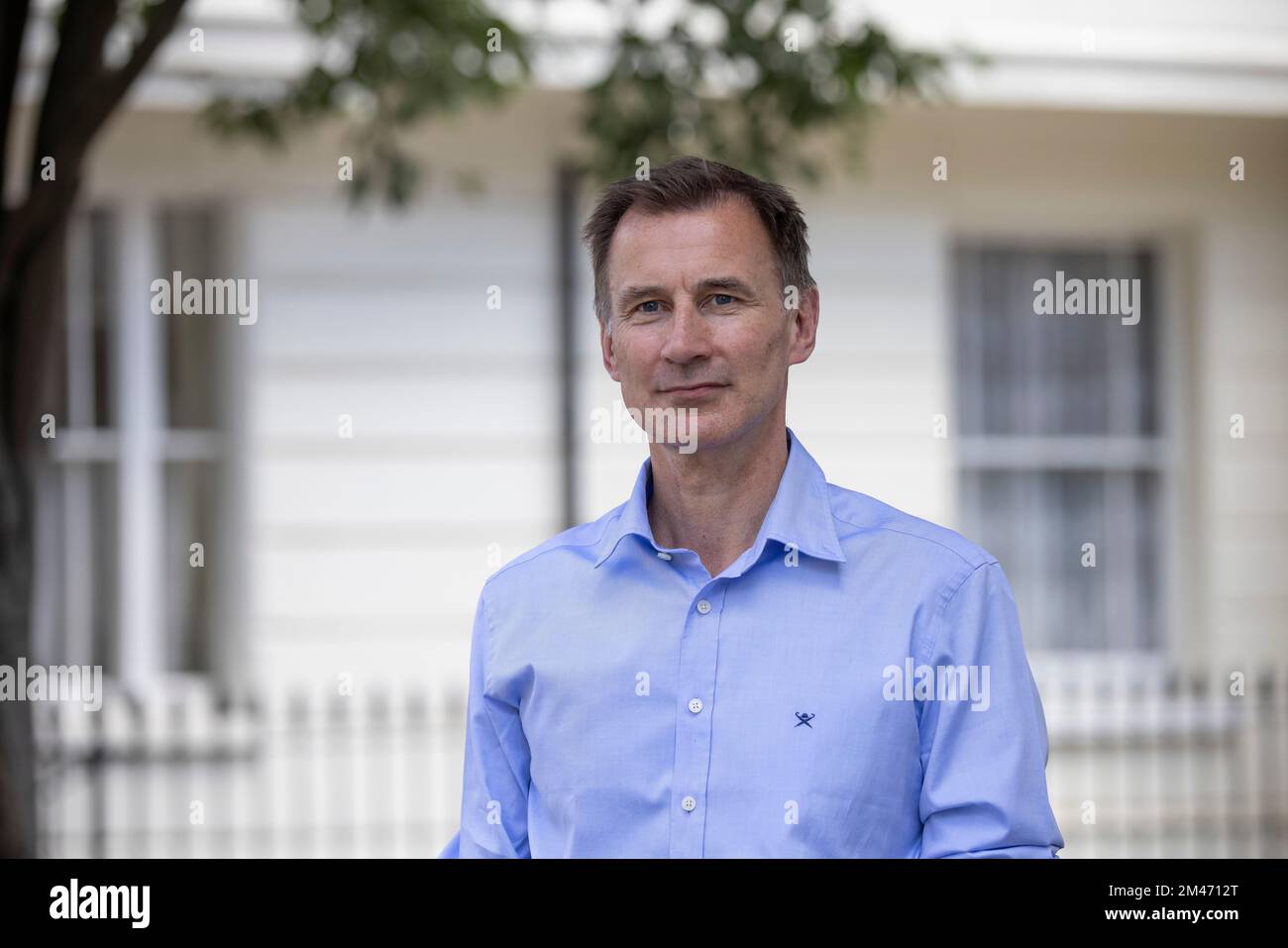 Jeremy Hunt, Conservative MP and Chancellor of the Exchequer, with his Chinese-born wife, Lucia Guo, London, England, UK Stock Photo