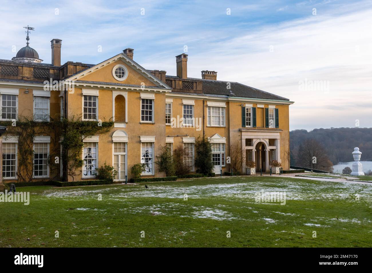 Polesden Lacey House in Surrey, England, UK, during winter Stock Photo