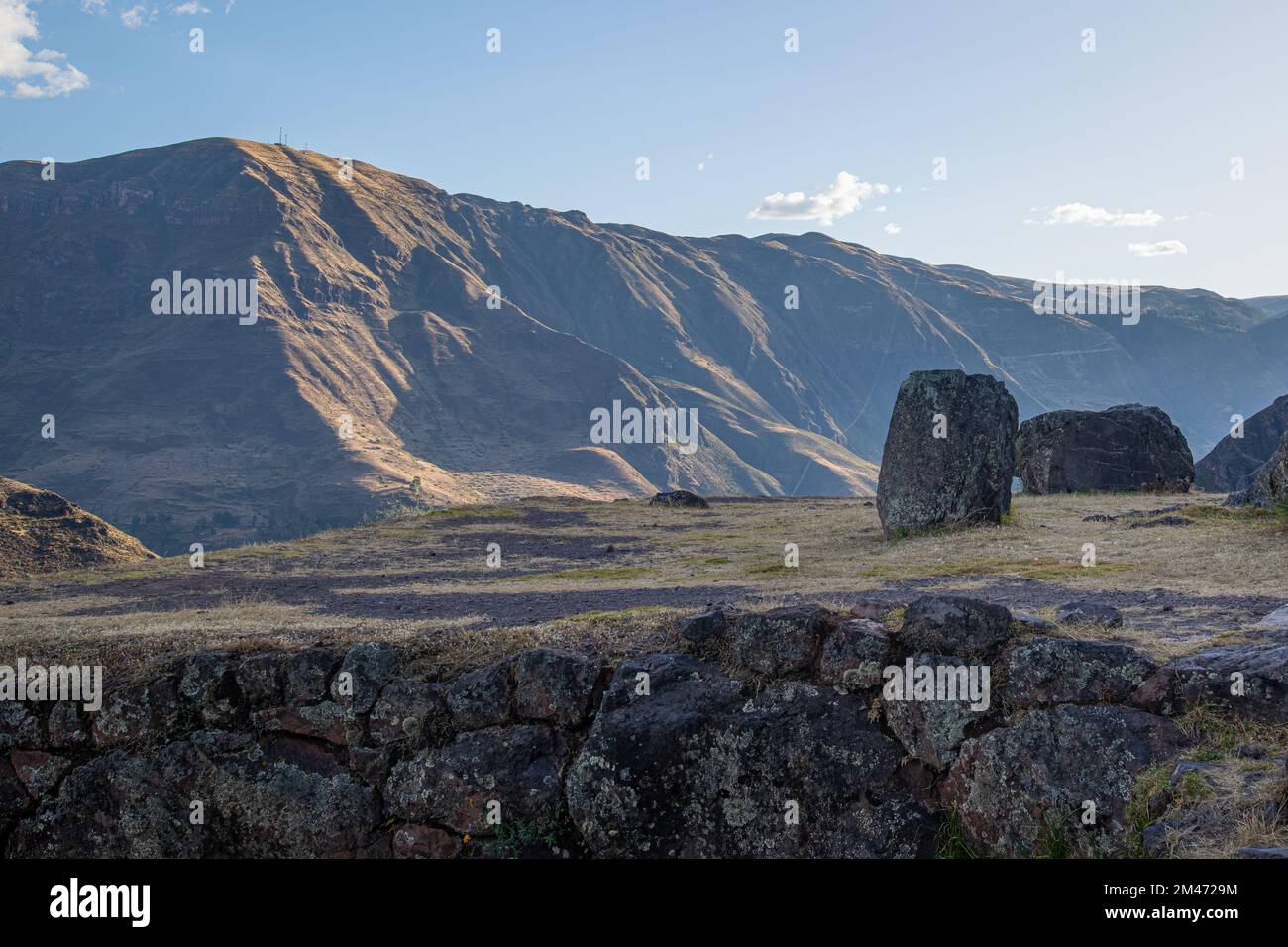 Pisac archaeological complex in the province of Calca near Cusco Peru Stock Photo