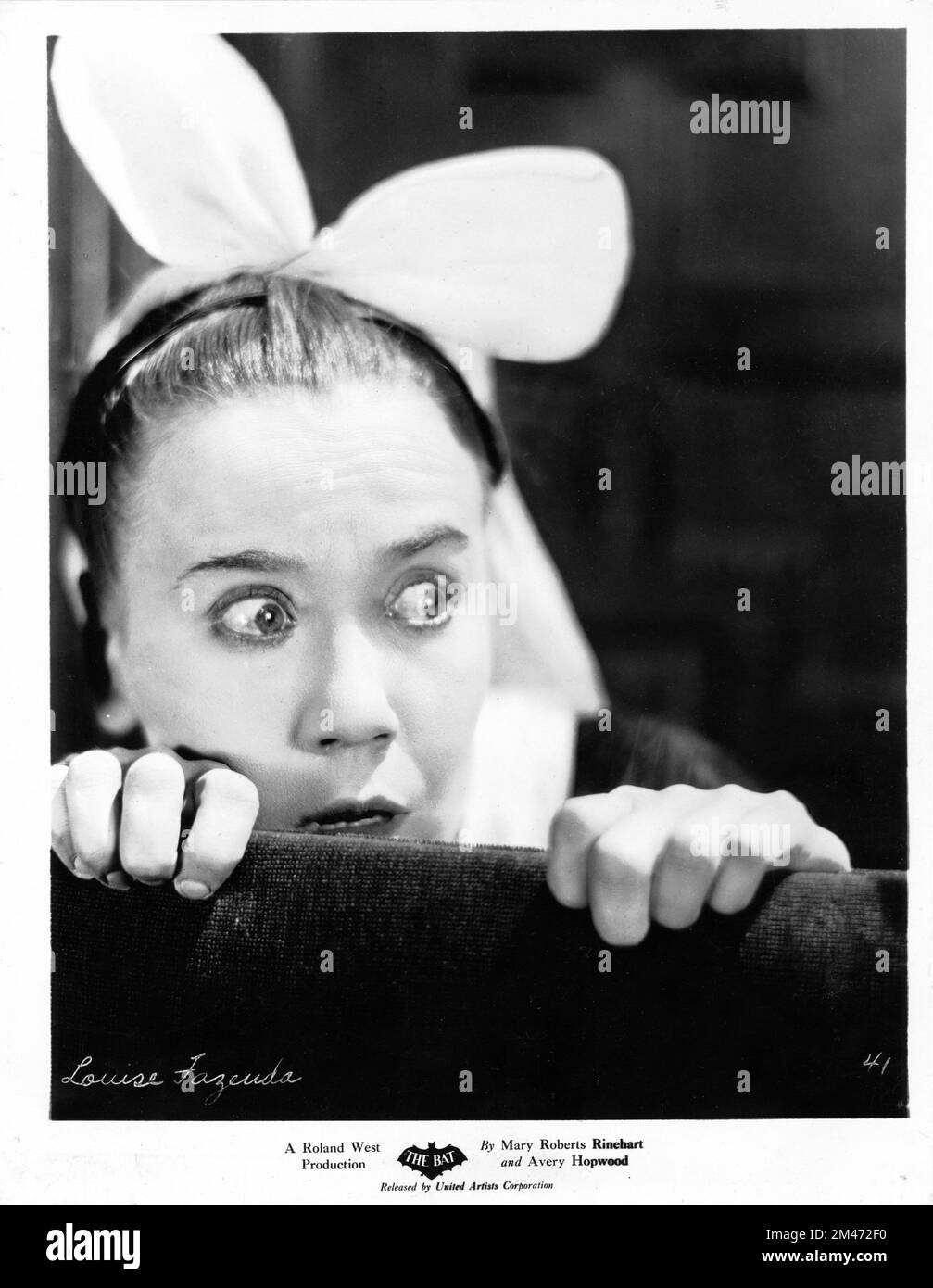LOUISE FAZENDA in THE BAT 1926 director / producer ROLAND WEST play Avery Hopwood and Mary