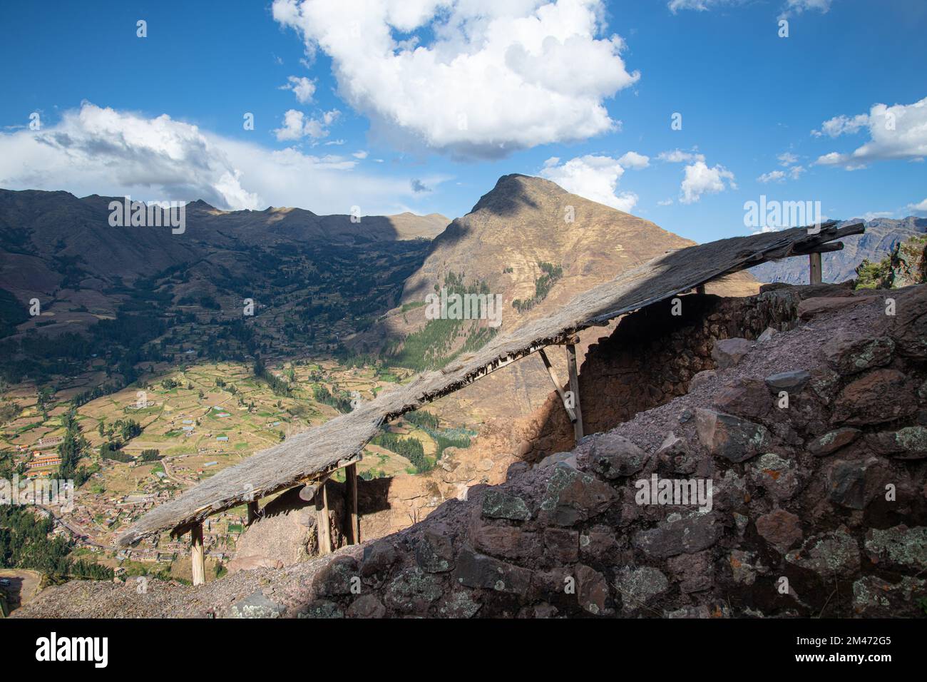 Pisac archaeological complex in the province of Calca near Cusco Peru Stock Photo