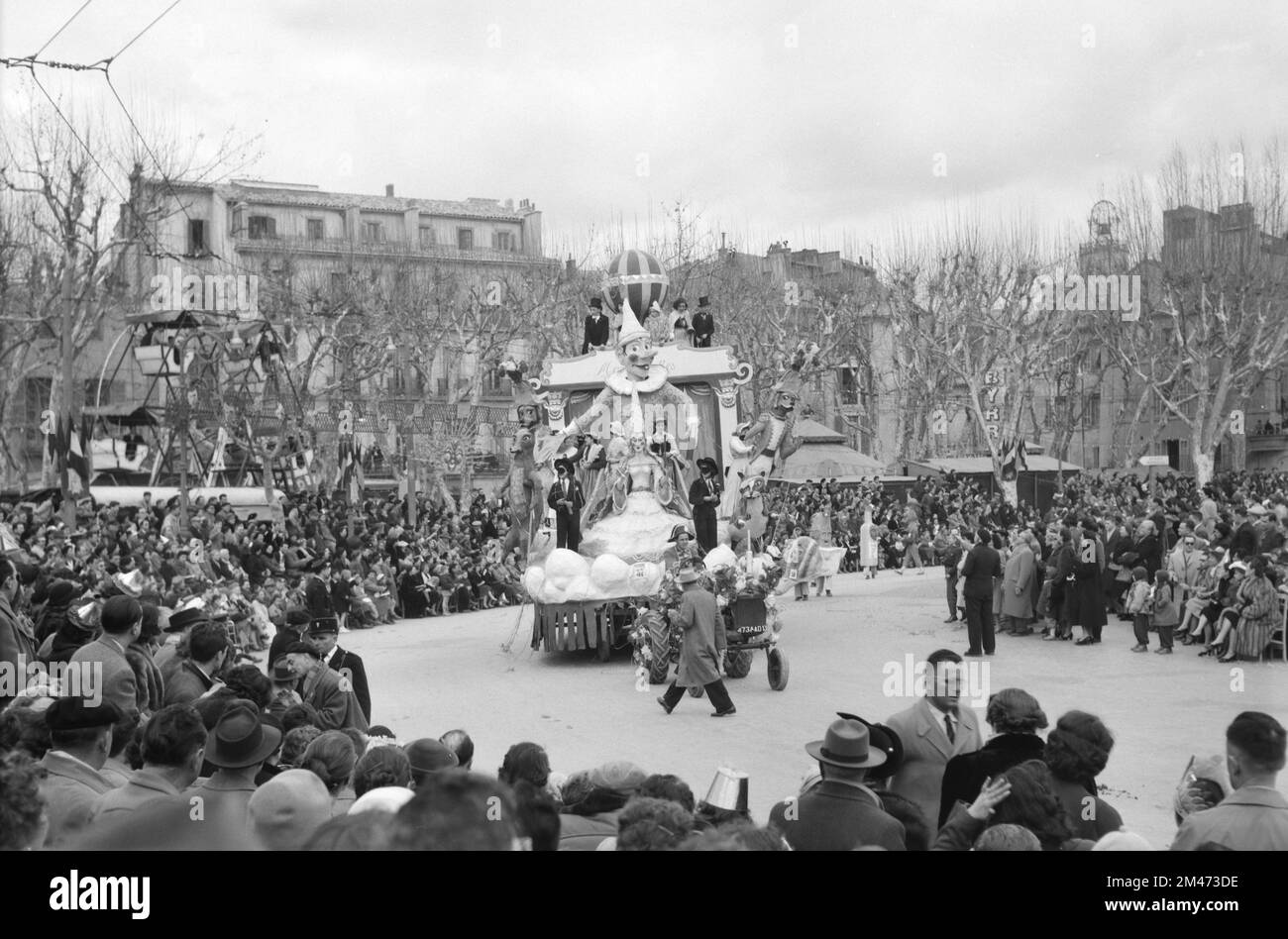 Spring Carnival Float Passing the Rotonde Fountain at the Western End