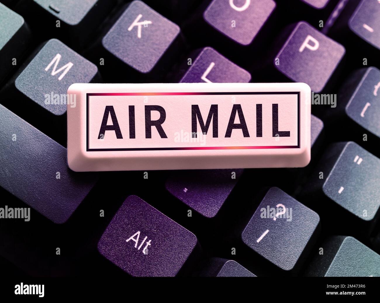 Conceptual display Air Mail. Conceptual photo the bags of letters and ...