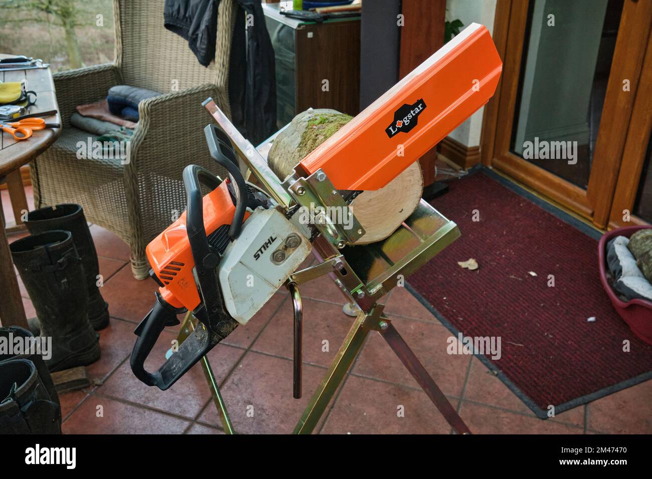 First assembly of new LOGSTAR sawing horse from Grantley Saw Mill Stock