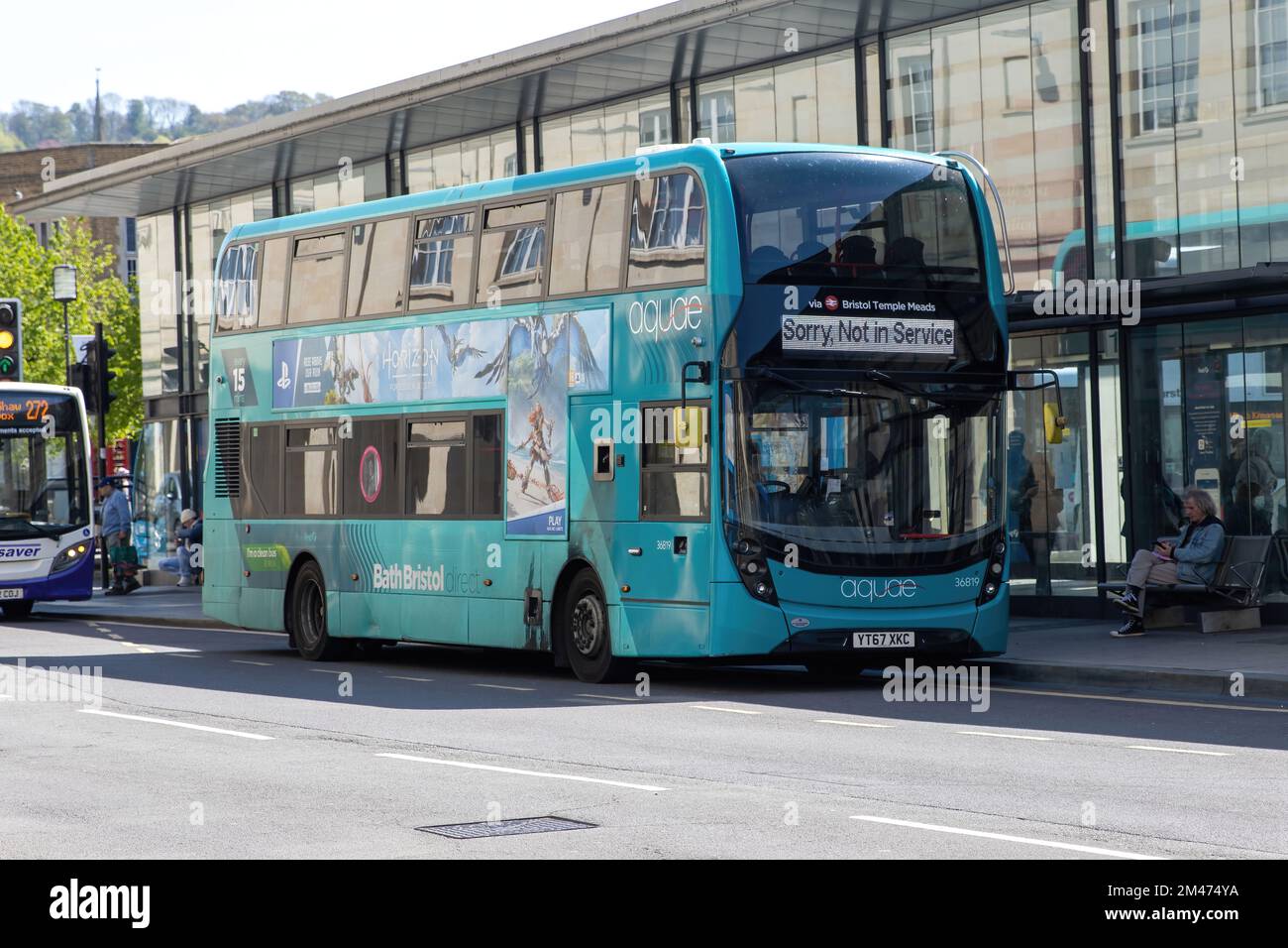 A 2017 Scania N Series NUD 4X2, Double Decker from the First Group Bus