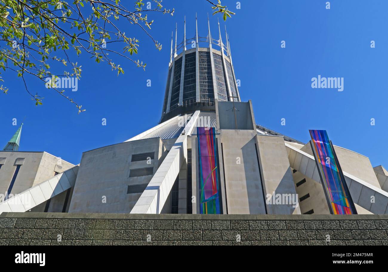 Liverpool, Metropolitan Catholic Cathedral of Christ the King, Cathedral House, Mount Pleasant, Liverpool, Merseyside, England, UK,  L3 5TQ Stock Photo