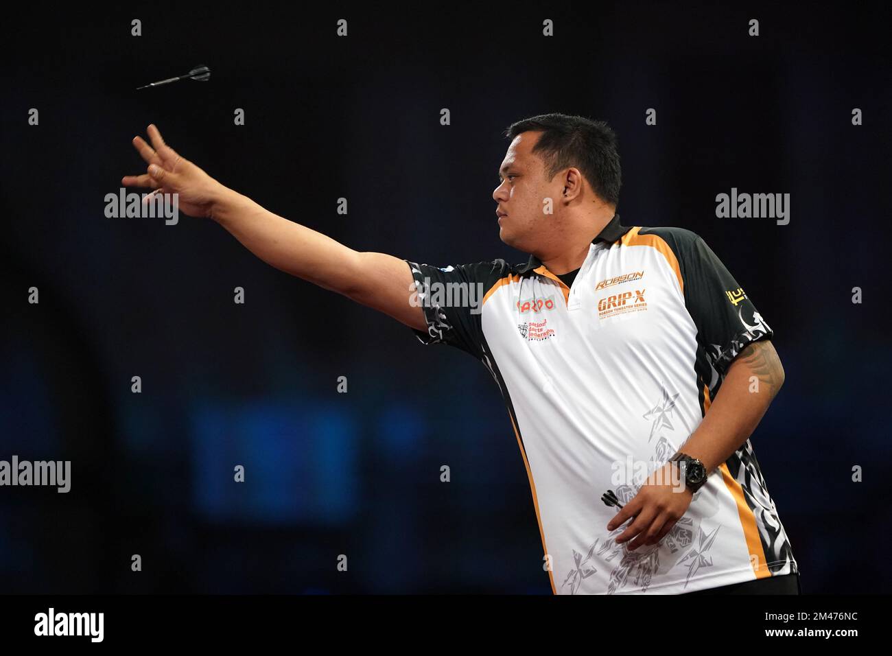 Philippines' Paolo Nebrida in action against Netherlands' Danny Jansen