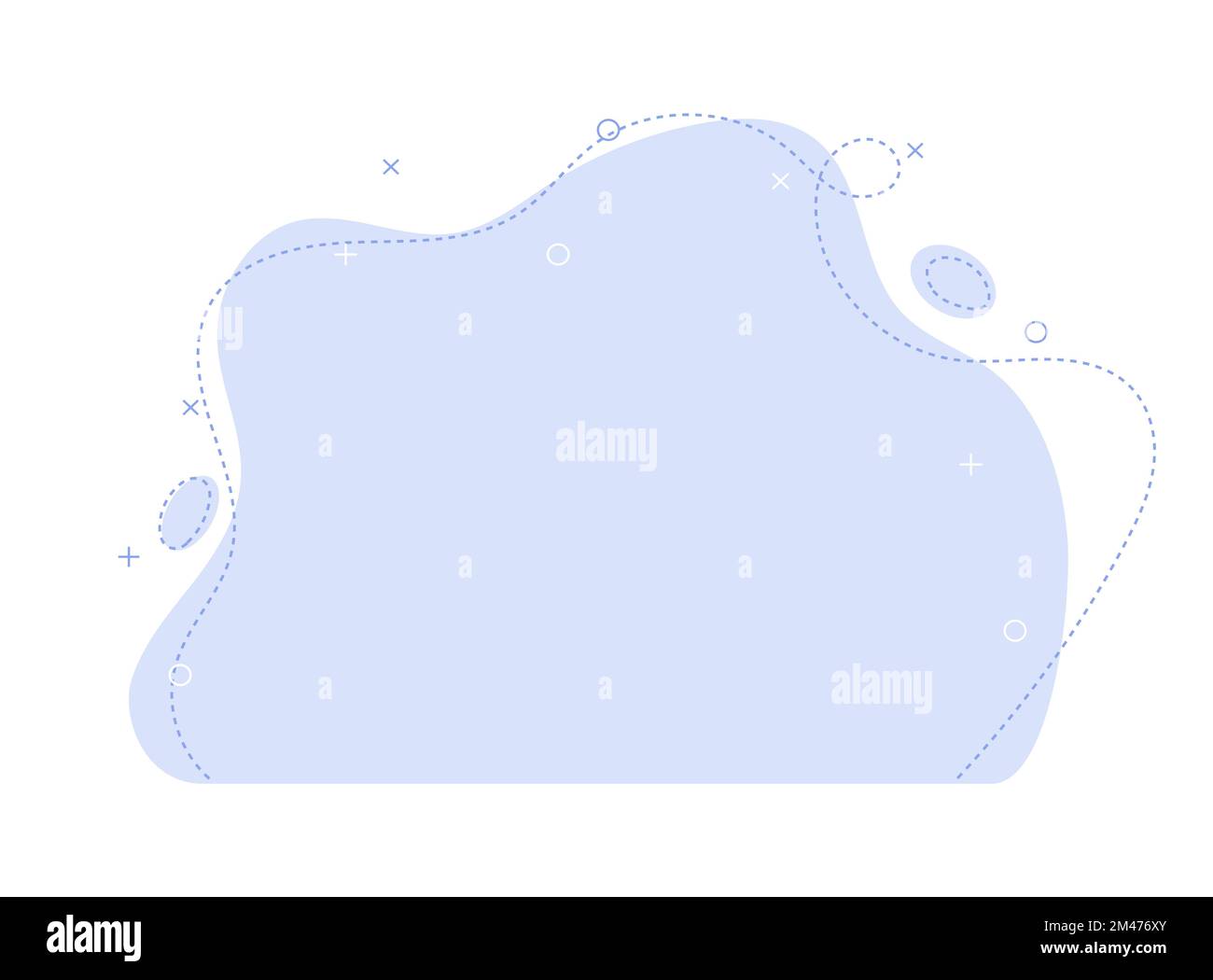 Blue template banner like cloud Stock Vector