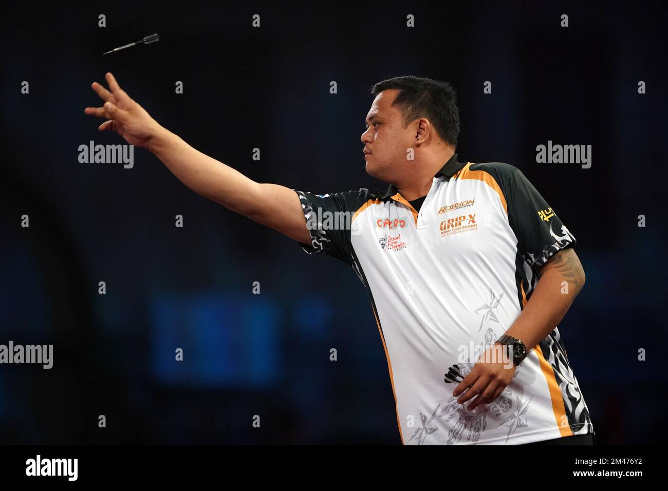 Philippines' Paolo Nebrida in action against Netherlands' Danny Jansen