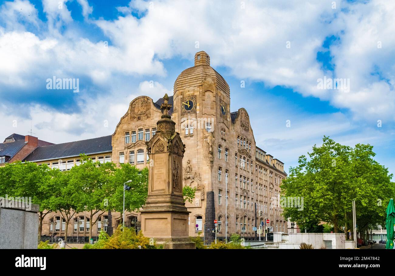 Lovely view of the famous Art Nouveau building, housing the Friedrich