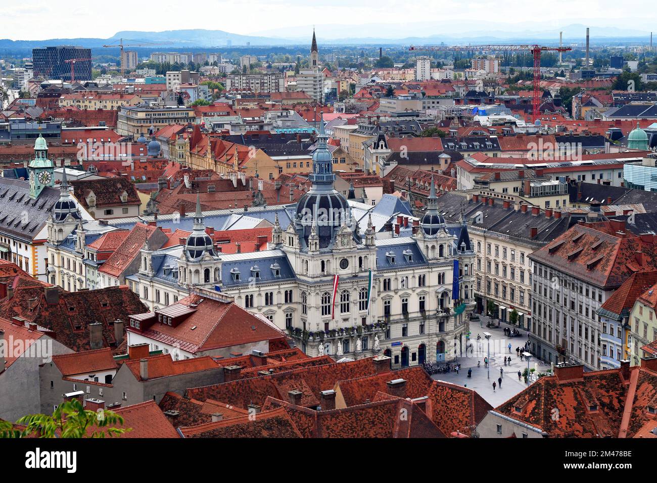 Austria, UNESCO world heritage site city of Graz, capital of Styria ...