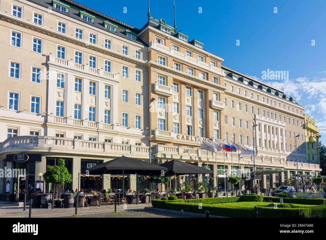 Bratislava (Pressburg): Carlton Hotel in , , Slovakia Stock Photo