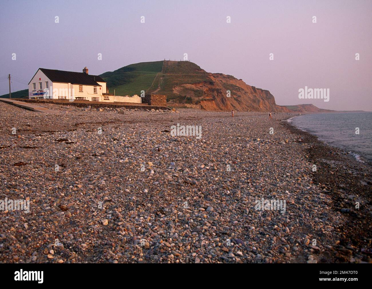 Dinas Dinlle beach and Iron Age Hillfort, Llandwrog, showing coastal