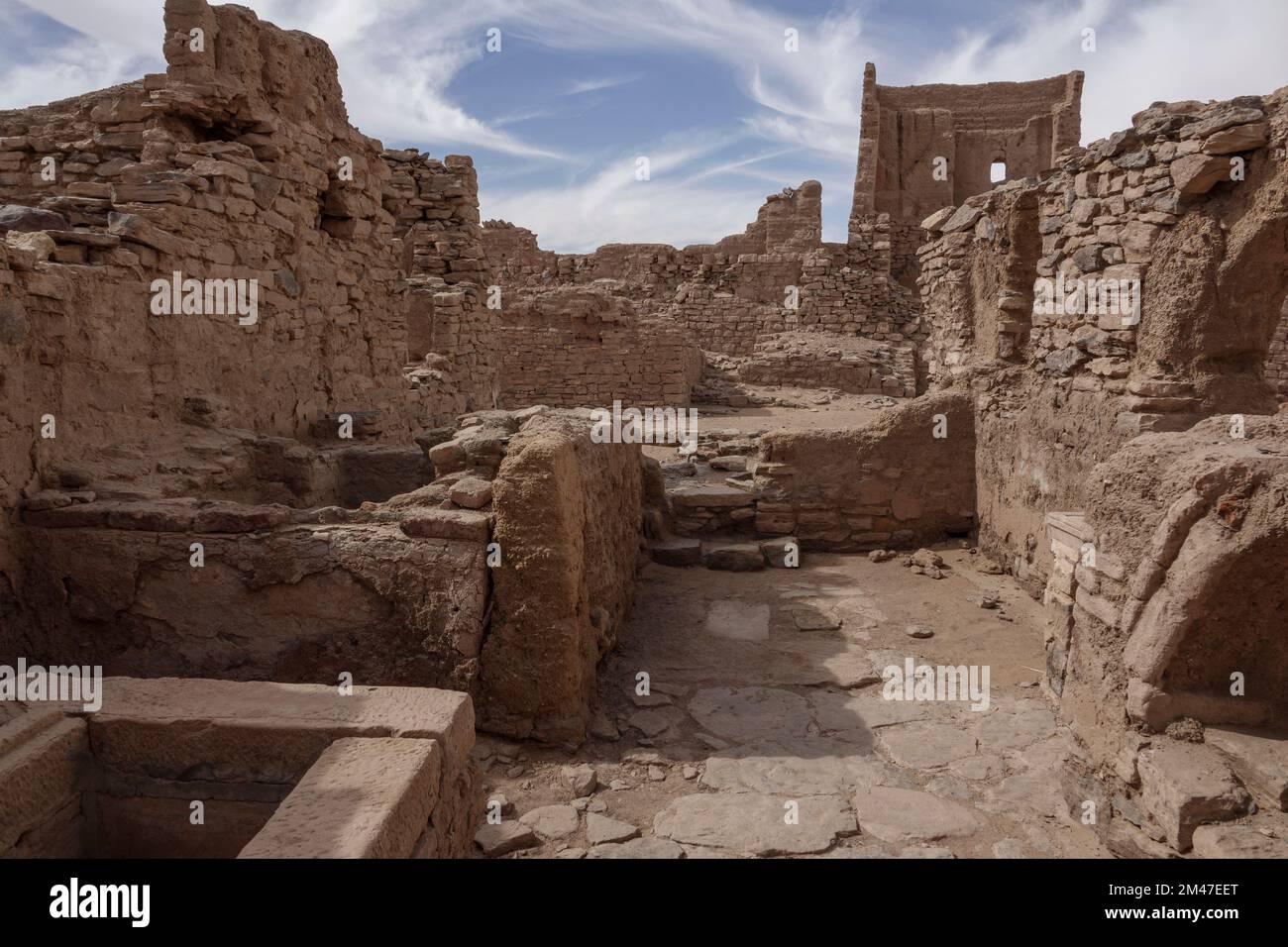 The Monastery of Anba Hatre, also known as St Simeon, Aswan, Egypt Stock Photo