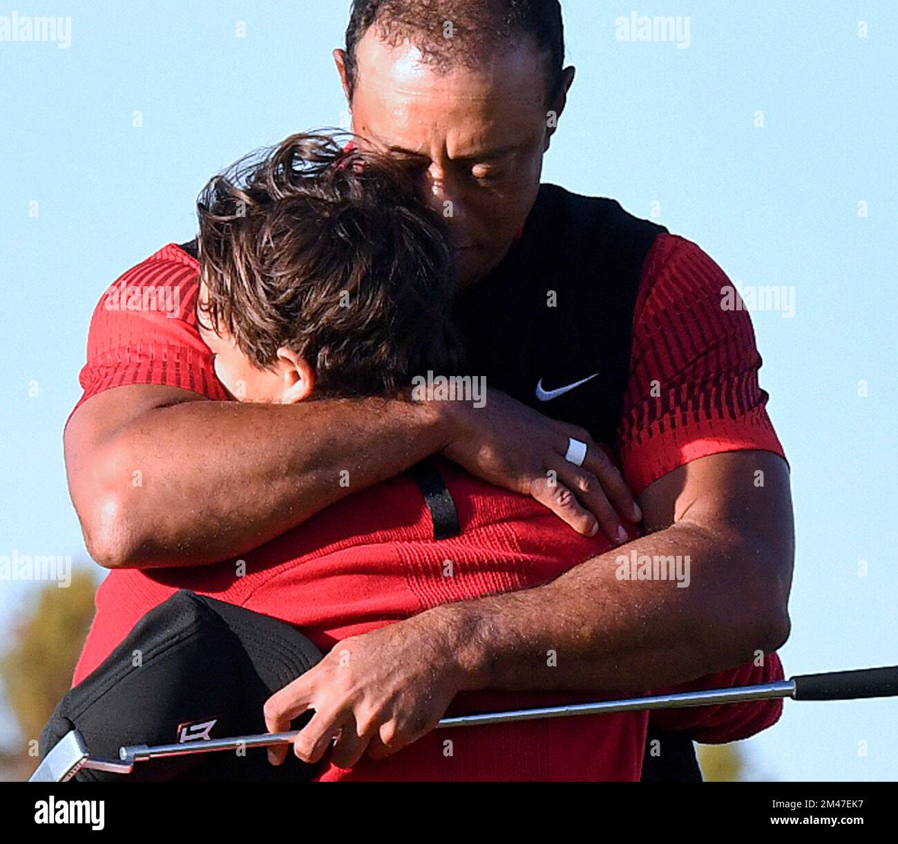Orlando, United States. 18th Dec, 2022. Tiger Woods and his son Charlie