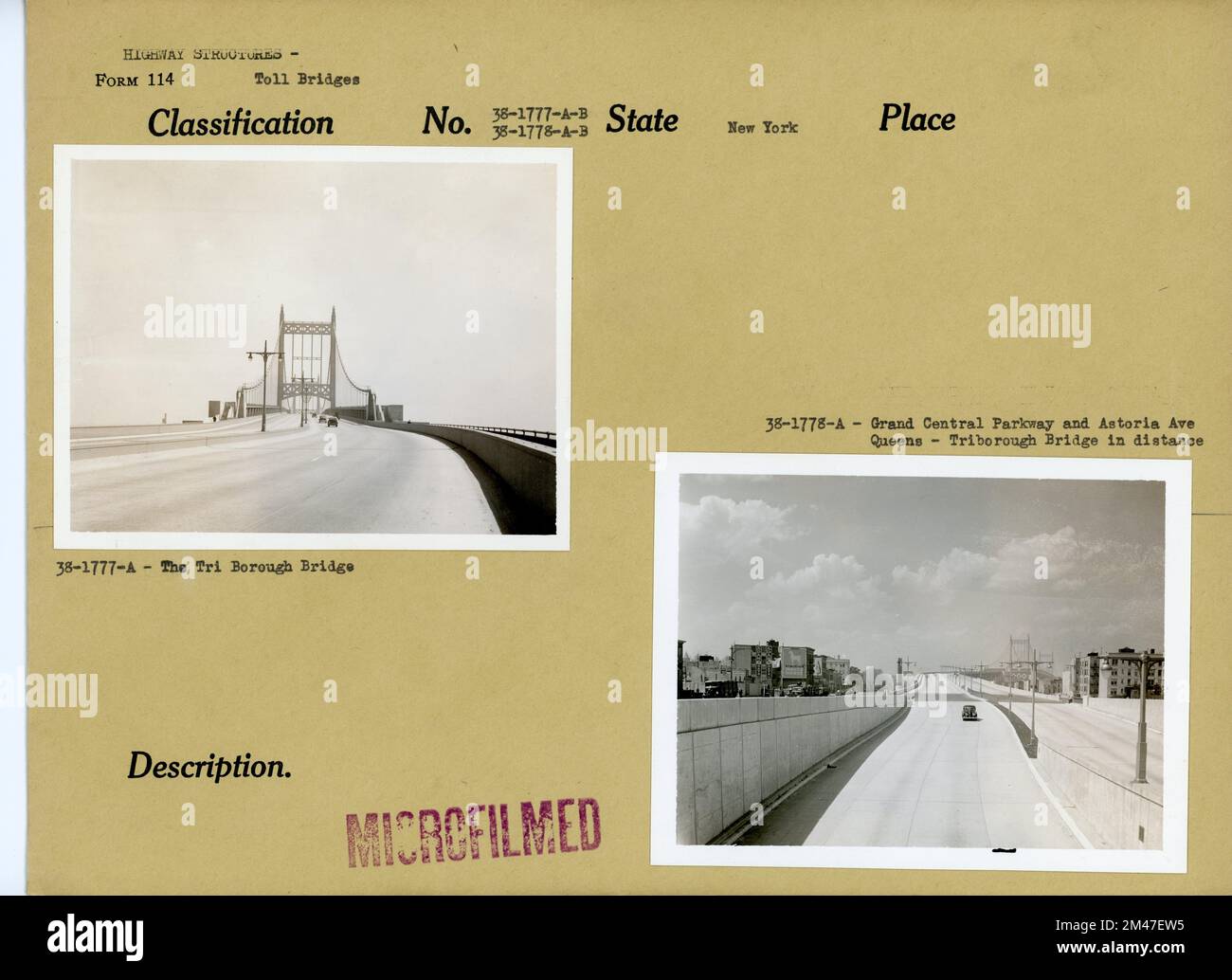 Tri Borough Bridge, Grand Central Parkway and Astoria Ave Queens. State