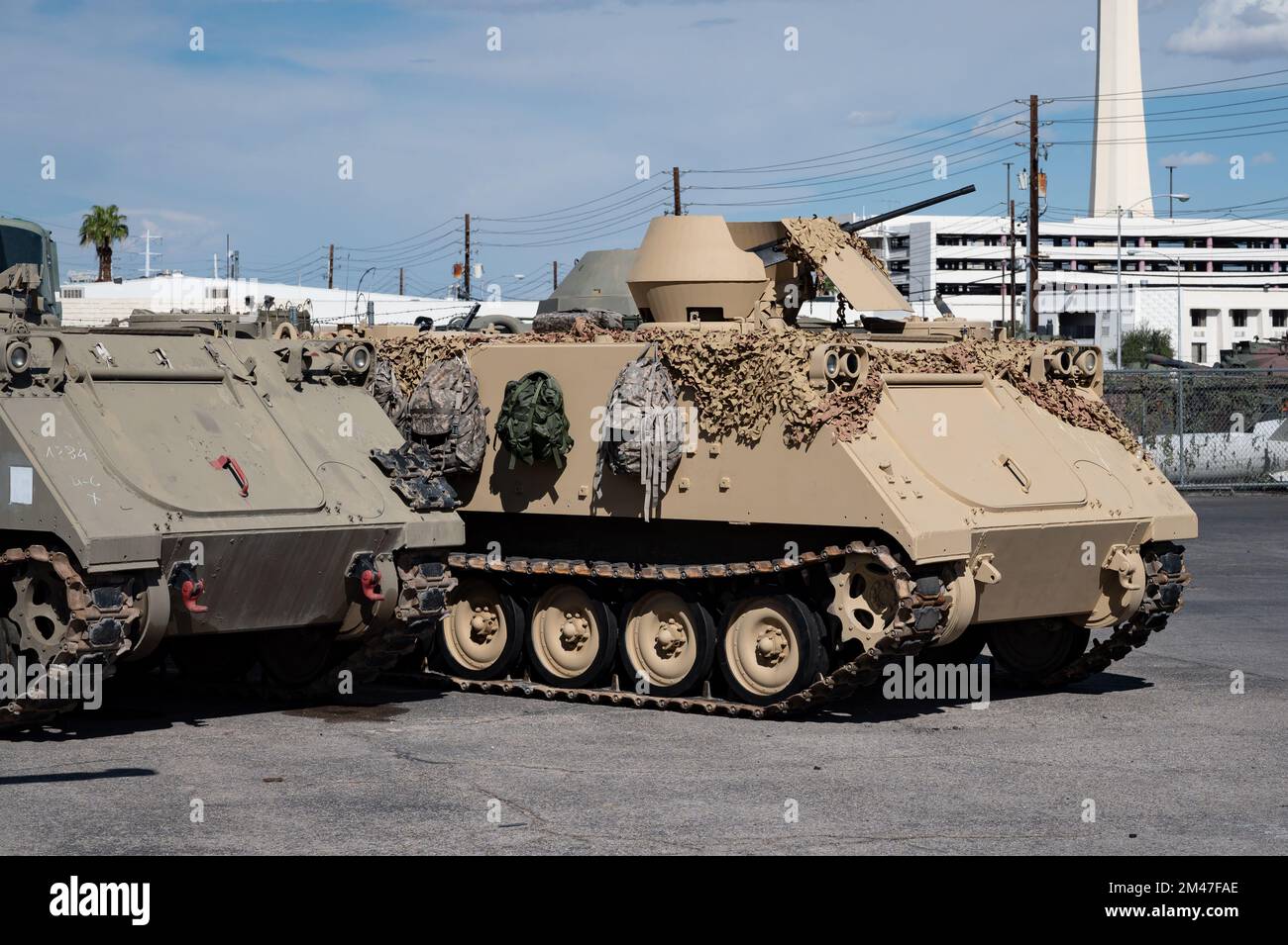 FMC Corporation M113 tracked armored personnel carrier Stock Photo