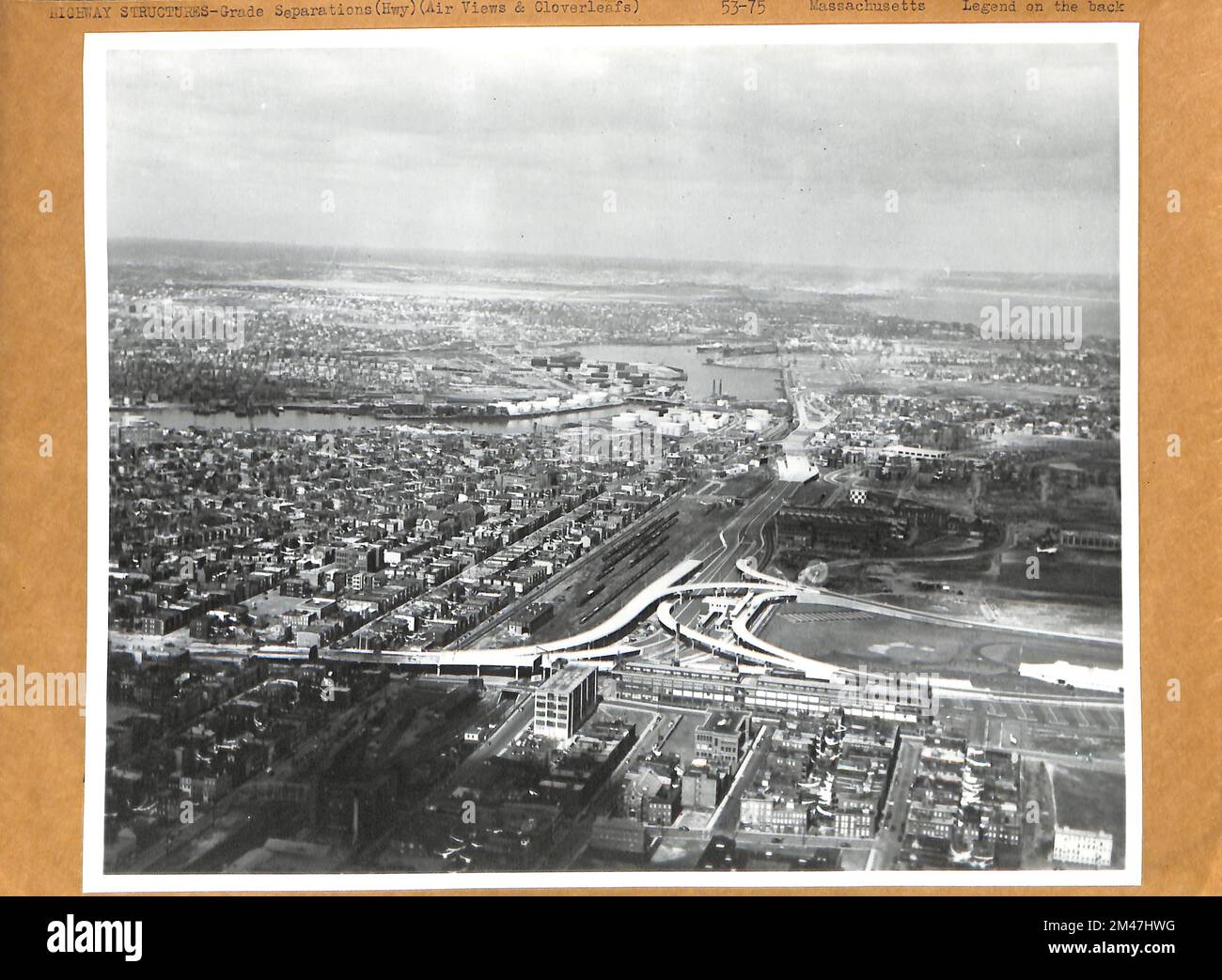 East Boston Expressway. Original caption East Boston Expressway