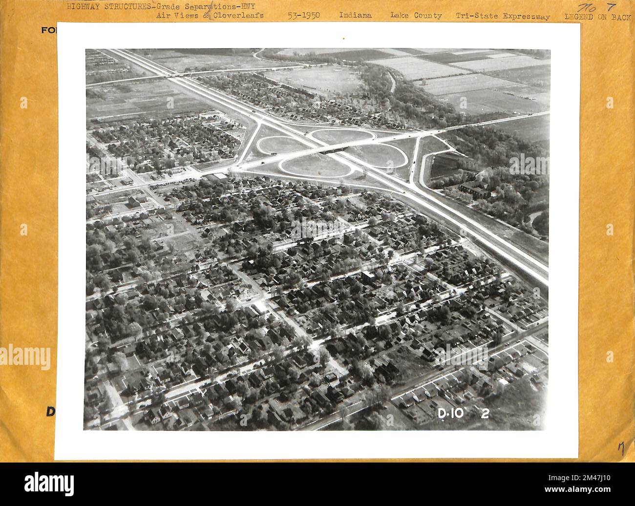 TriState Expressway. Original caption Indiana, Lake county. TriState