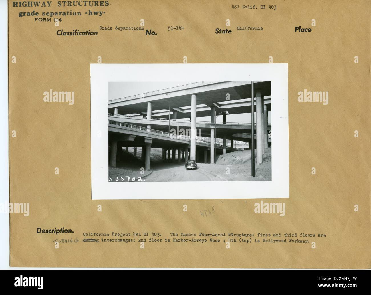 Four-Level Structure. Original caption: California Project 481 UI 403 ...
