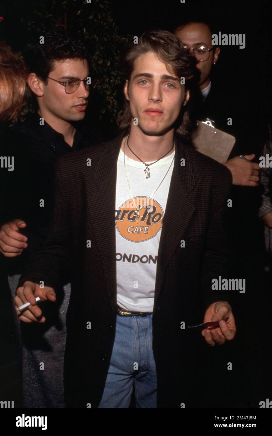 Jason Priestley February 1990 Credit Ralph Dominguez/MediaPunch Stock