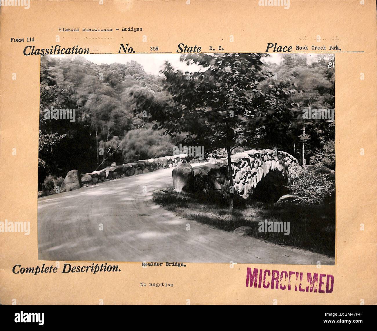Boulder bridge rock creek park dc hi-res stock photography and images ...