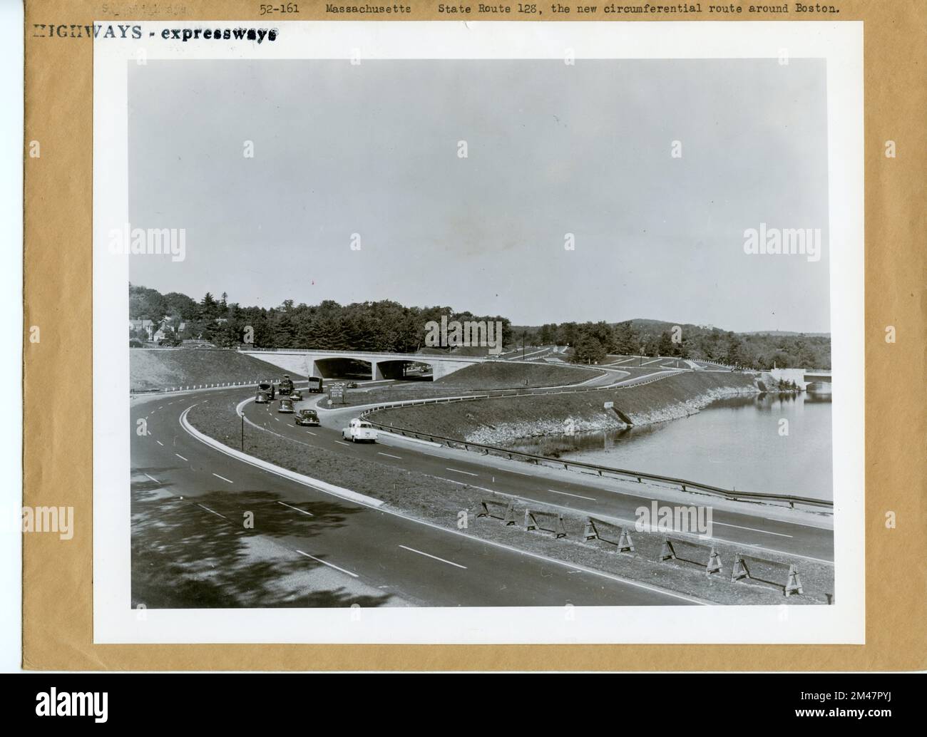 State Route 128. Original caption State Route 128, the new