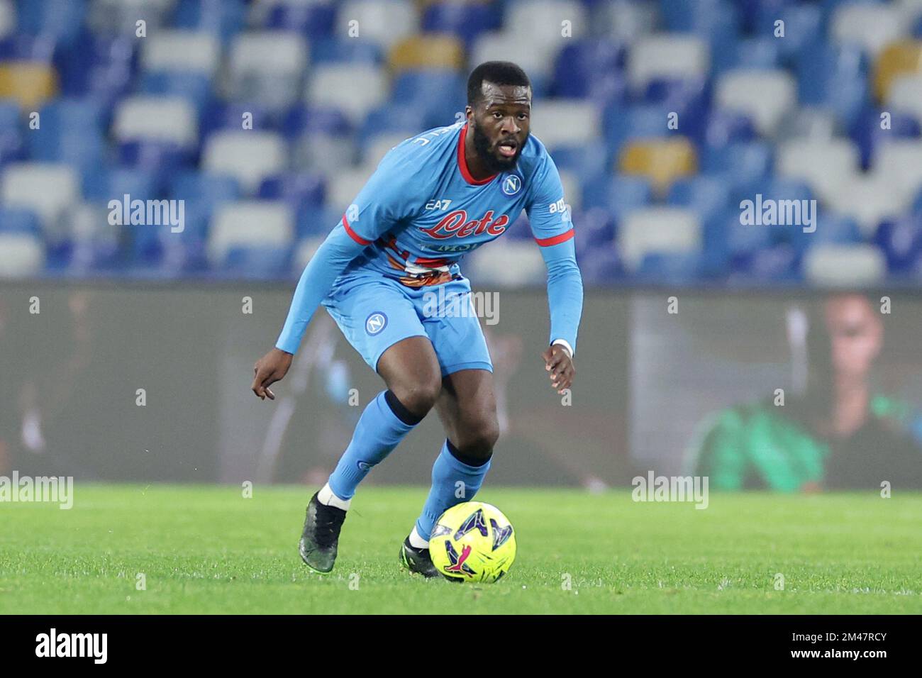 Napoli, Italy. 17th Dec, 2022. Tanguy Ndombele of SSC Napoli during the friendly football match between SSC Napoli and Villarreal CF at Diego Armando Maradona stadium in Napoli (Italy), December 17th, 2022. Photo Cesare Purini/Insidefoto Credit: Insidefoto di andrea staccioli/Alamy Live News Stock Photo